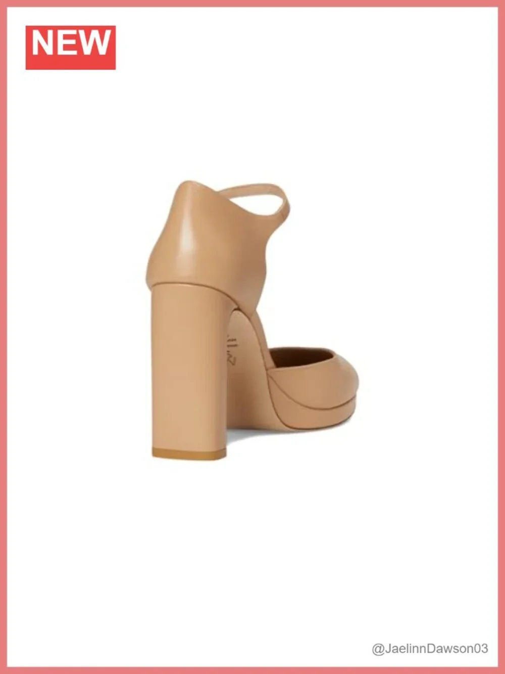 Leather Platform Pumps with Ankle Strap Buckle, Round Toe, Party Heels